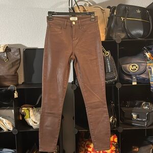L’AGENCE Brown coated Jeans